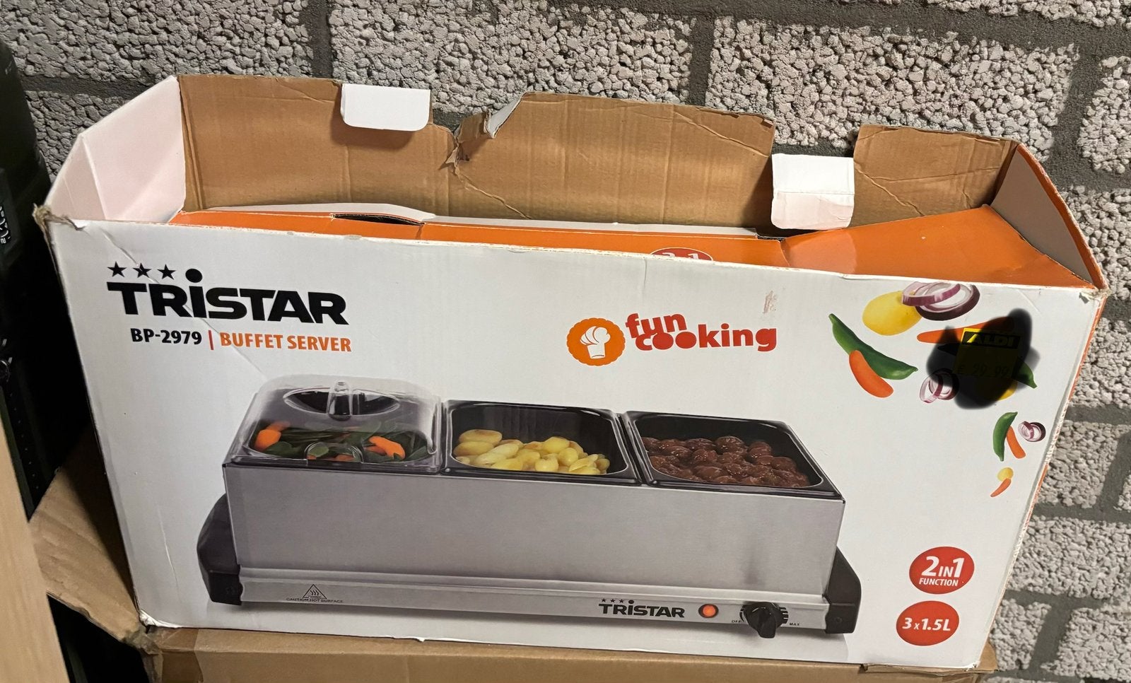 Tristar BP-2979 Buffet Server - 2-in-1 Warmhoudschaal, Ophalen, Nieuw