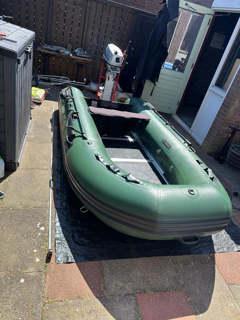 Vortex boot 320cm met 5pk motor, compleet en vaarklaar, Watersport en Boten, Ophalen, Gebruikt, Vortex, Hout