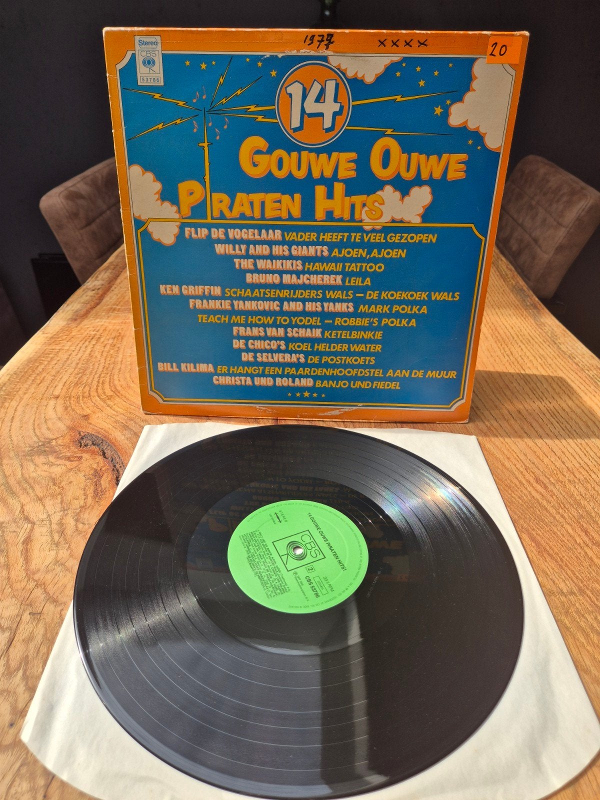 14 Gouwe Ouwe Piraten Hits LP - Vintage Vinyl, Ophalen of Verzenden, 1970 - 1979, Gebruikt, 12 inch