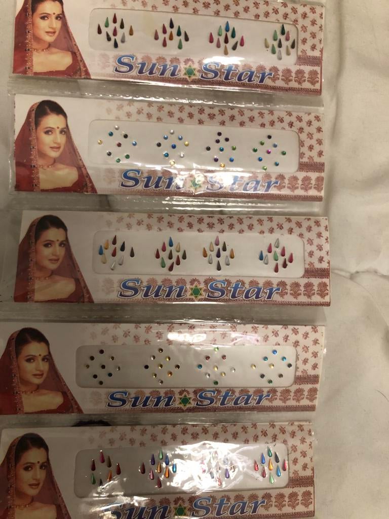 Bindia's voorhoofdstickers - Maak je Bollywood outfit comple, Ophalen of Verzenden, Nieuw