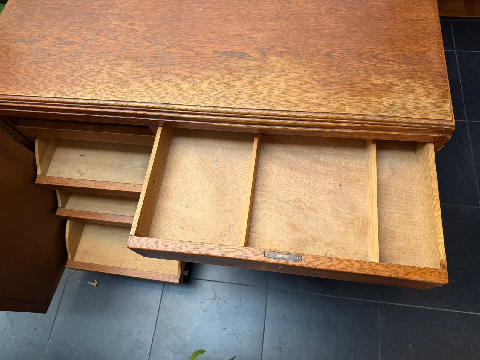Vintage bureau, Ophalen, Gebruikt, 100 tot 150 cm, 50 tot 100 cm