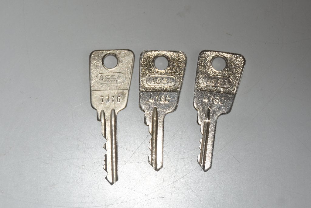 Assa fietsslot sleutels fietssleutels no. 4160 & 7316, Fietsen en Brommers, Verzenden, Overige fietssloten