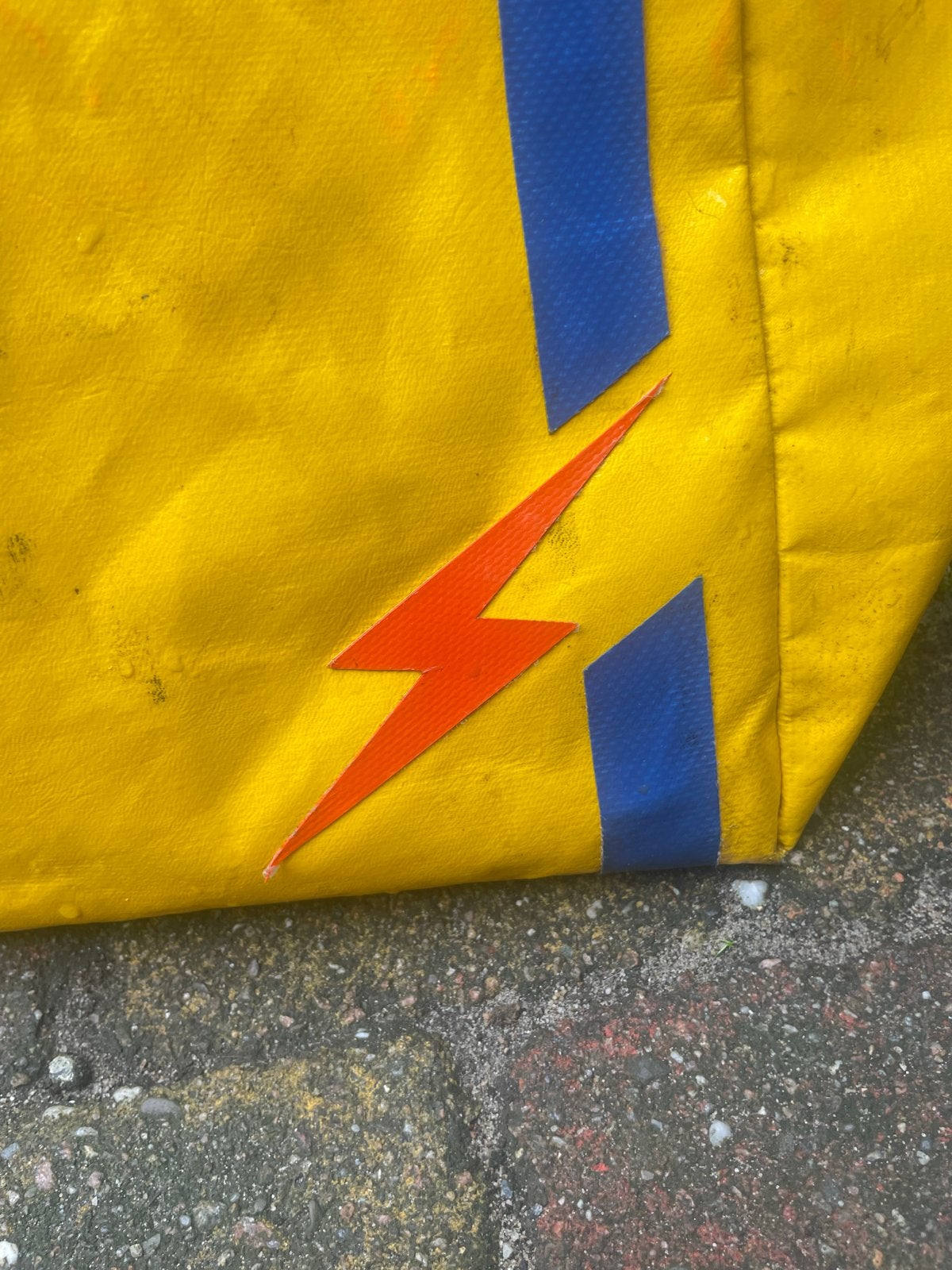 Grote gele vintage lightning bolt surfbag, Ophalen of Verzenden, Gebruikt, Overige typen