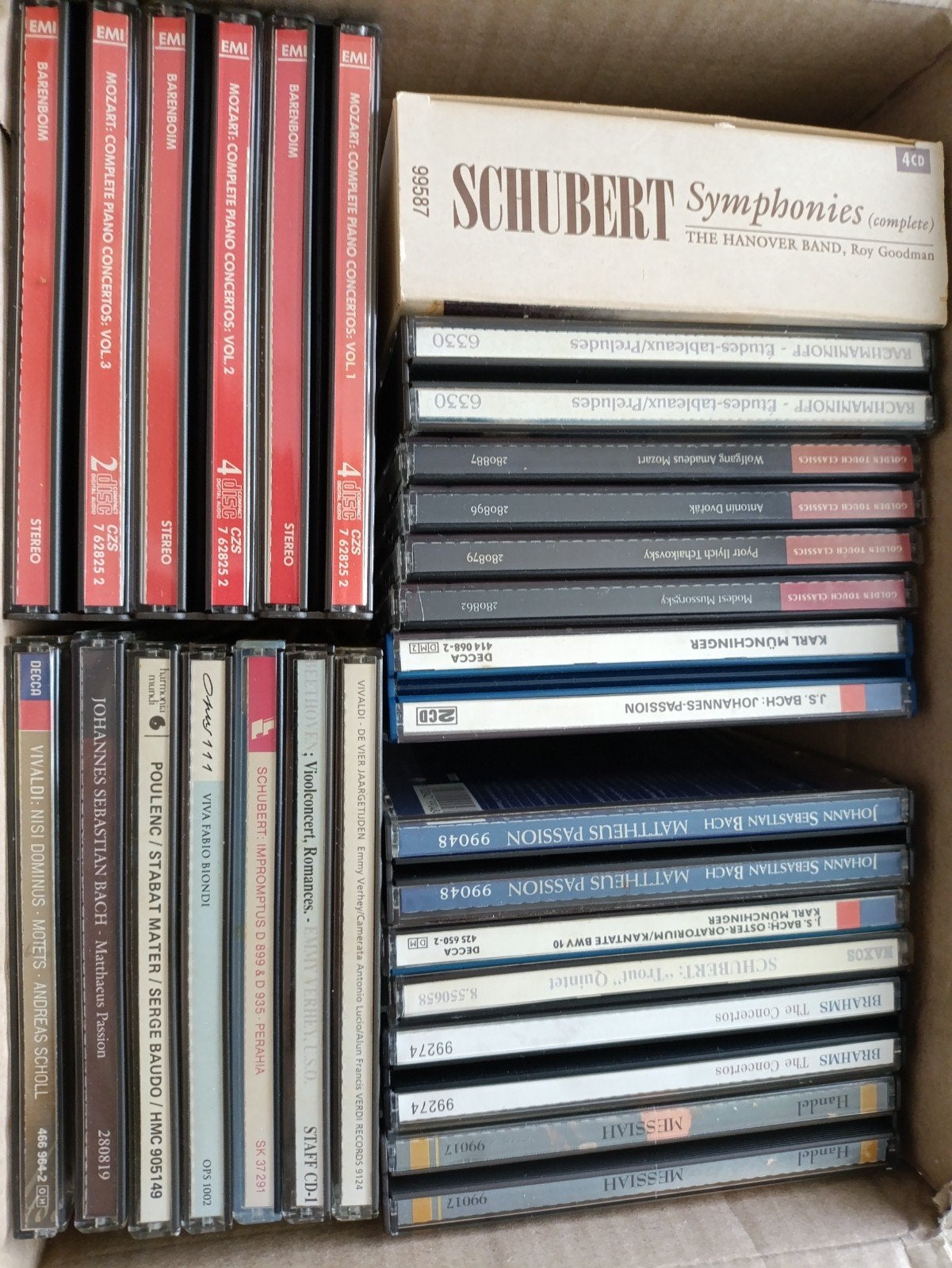 Doosje klassieke CD's - diverse componisten, Ophalen of Verzenden, Gebruikt