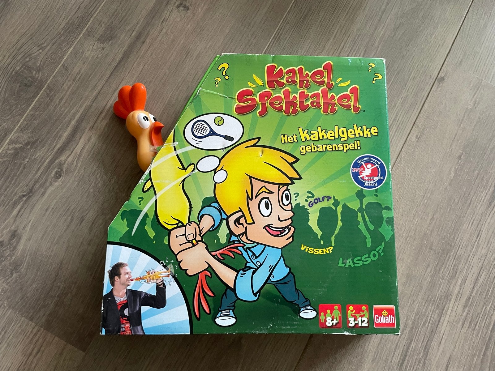 Kakel Spektakel - Het kakelgekke gebarenspel!, Drie of vier spelers, Ophalen, Gebruikt