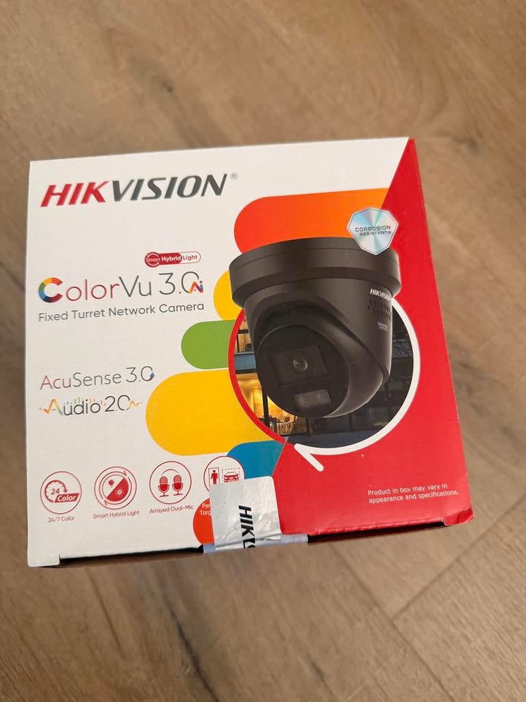 Hikvision ColorVu 3.0 4K 8MP Zwart, Ophalen of Verzenden, Nieuw, Buitencamera