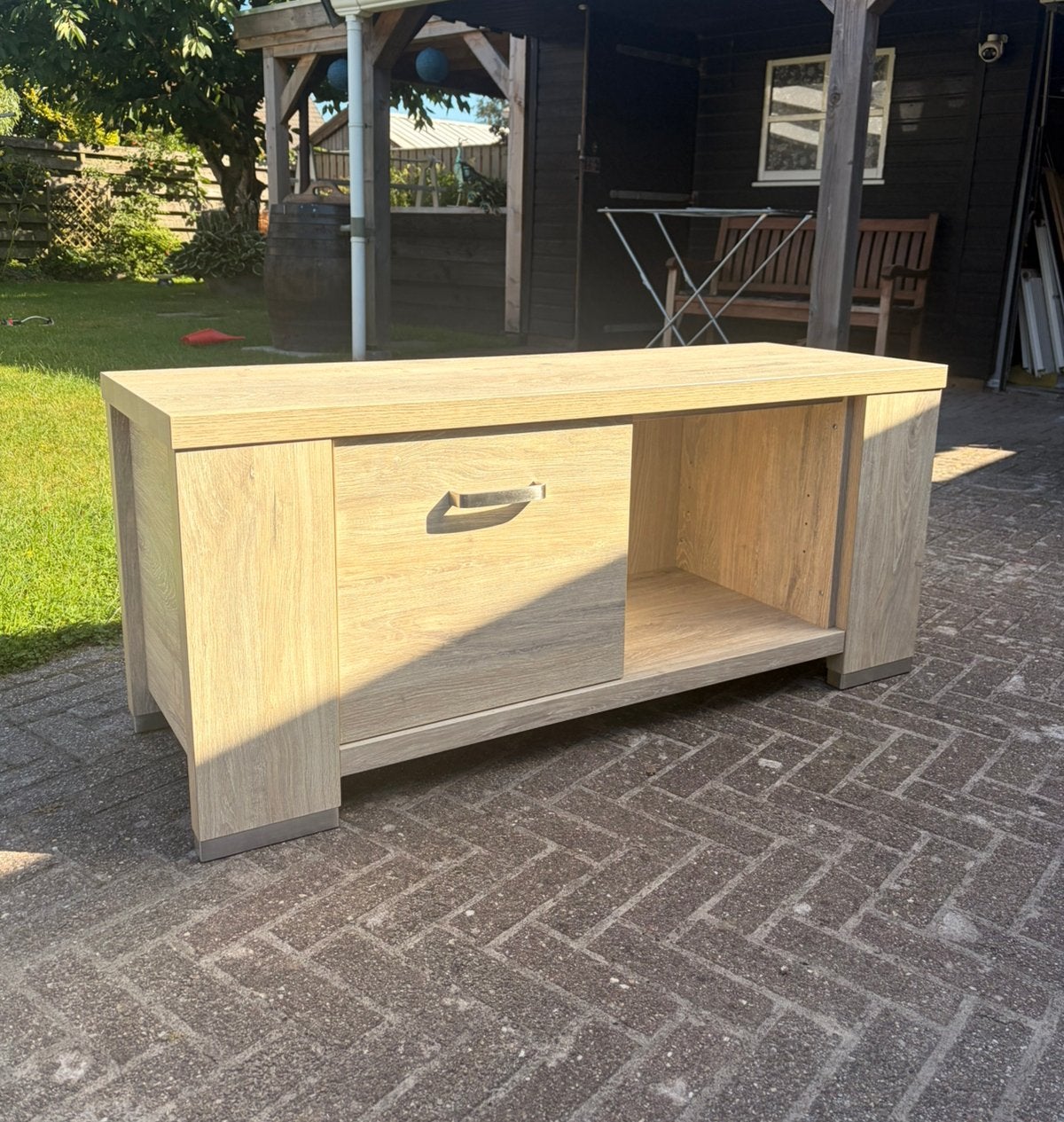 Lamulux tv meubel softclose zo goed als nieuw!, Huis en Inrichting, Kasten | Televisiemeubels, Ophalen, 100 tot 150 cm, Zo goed als nieuw