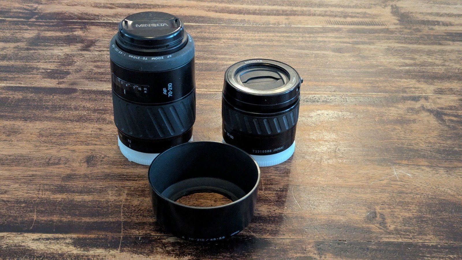 Minolta AF Zoom 35-80mm en 70-210mm budget lens set, Ophalen of Verzenden, 1980 tot heden, Lens of Lenzen
