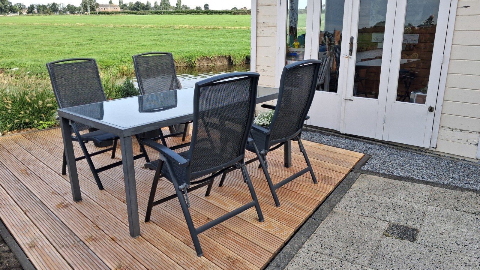 TE KOOP:TUINSET, Tuin en Terras, Ophalen, Gebruikt, Aluminium