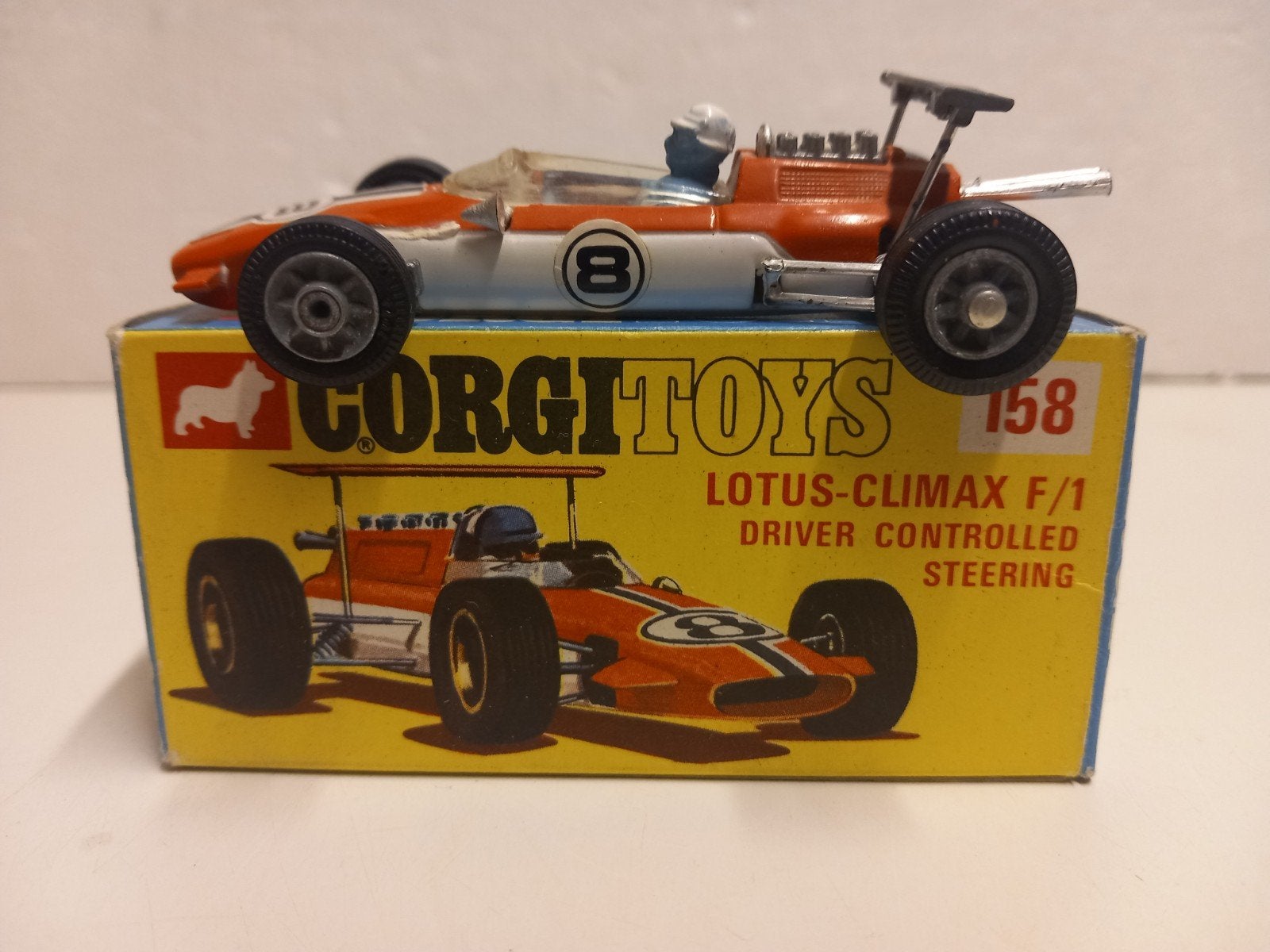 old Corgi Toys 1/43 Lotus Climax steering wheels, Ophalen of Verzenden, Zo goed als nieuw, Auto, Corgi