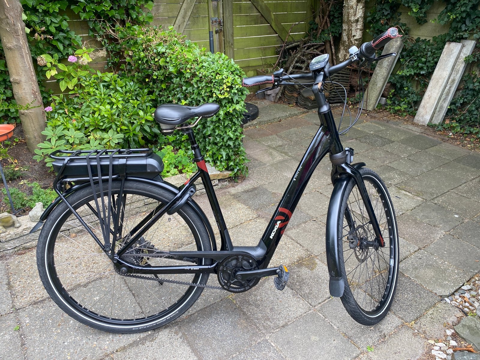 Koga damesfiets E-Nova Evo-CP. Zwart, frame maat 57, Fietsen en Brommers, Elektrische fietsen, Gebruikt, 50 km per accu of meer