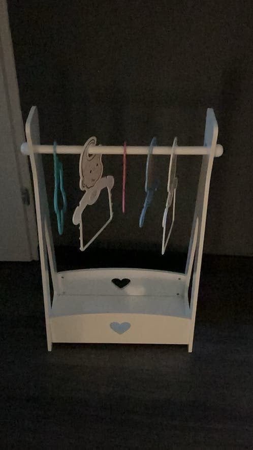 Baby Born kledingrekje met hangers, Ophalen of Verzenden, Zo goed als nieuw, Babypop