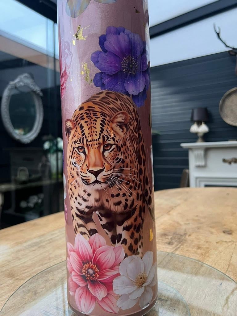 Panter vaas, Ophalen, Overige kleuren, Minder dan 50 cm, Glas