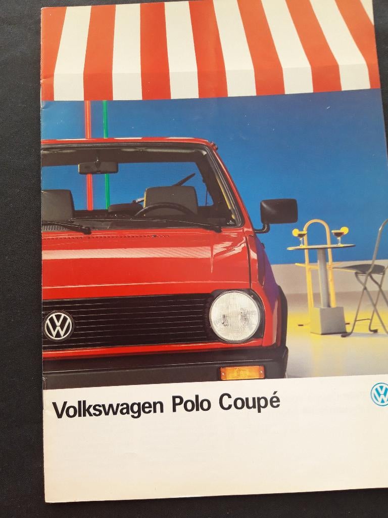 folder Volkswagen Polo Coupé 1990 - Nederlands, Ophalen of Verzenden, Zo goed als nieuw, Volkswagen