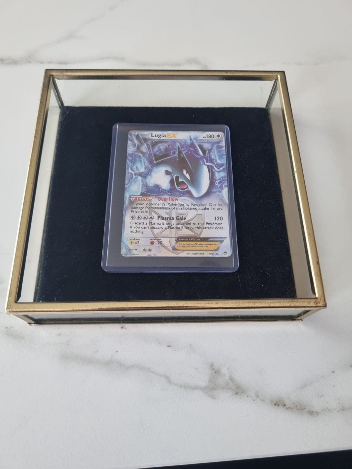 Lugia EX Pokémon kaart - Gebruikt, Ophalen of Verzenden, Gebruikt, Losse kaart
