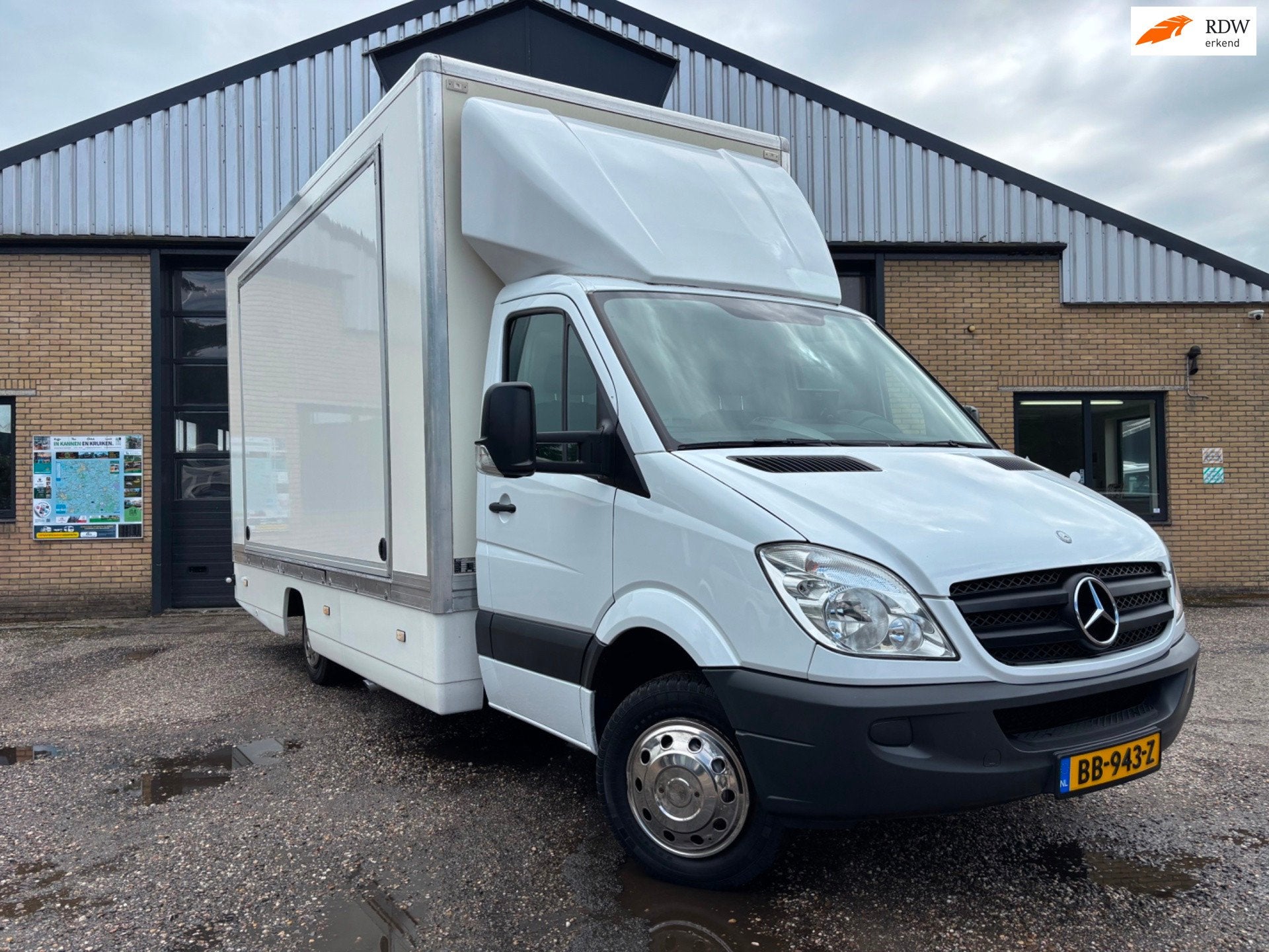 Mercedes-Benz SPRINTER , 56.000 km! Nieuwstaat! Kantoor unit, Auto's, Zwart, 95 pk, Wit, Mercedes-Benz