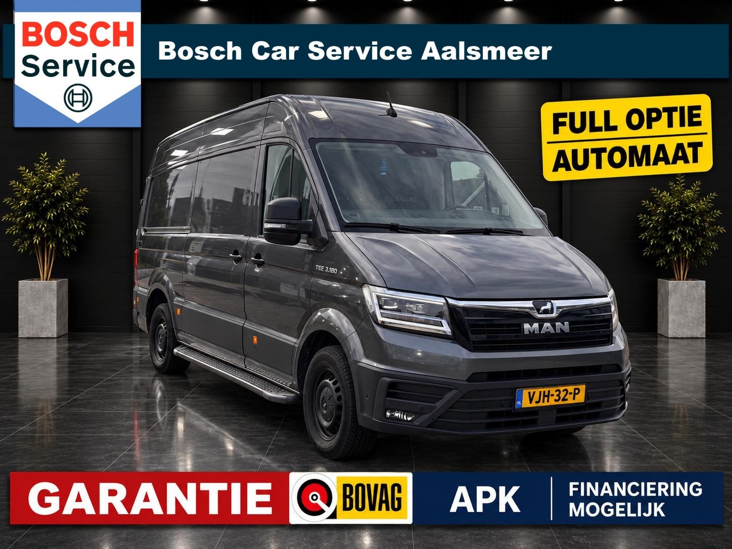 MAN TGE 35 2.0 Standaard L3 Hoog 4x4 / Mega Full / Camera /, Auto's, Stof, Gebruikt, 4 cilinders, Start-stop-systeem