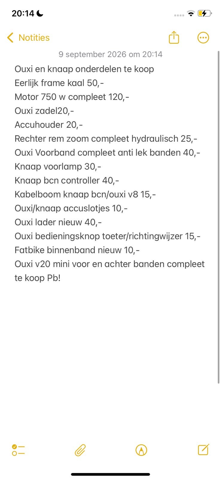 Eerlijke ouxi/knaap onderdelen, Ophalen of Verzenden, Nieuw