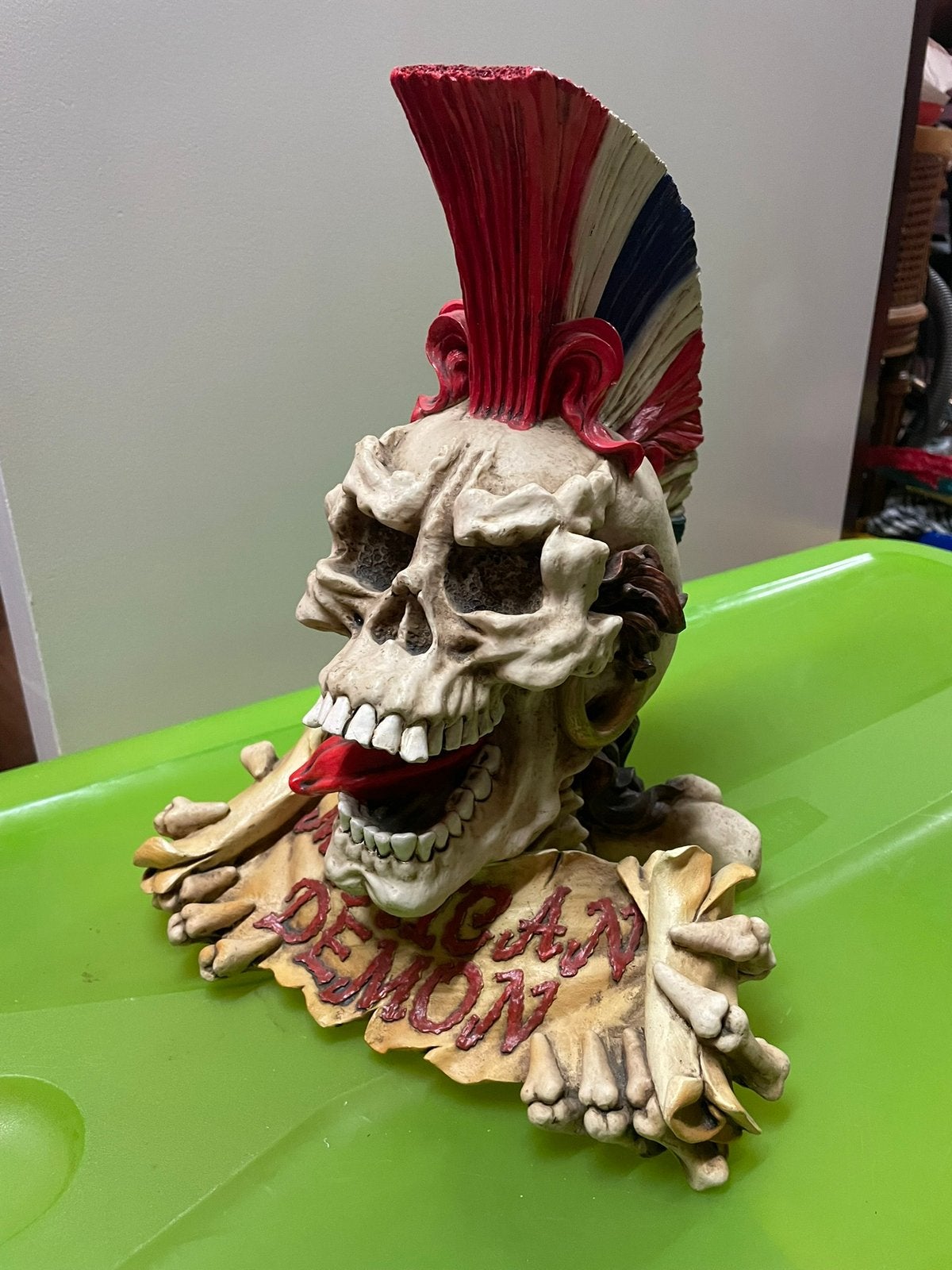 Grote doodskop skull schedel gothic usa mancave Halloween, Ophalen of Verzenden, Zo goed als nieuw