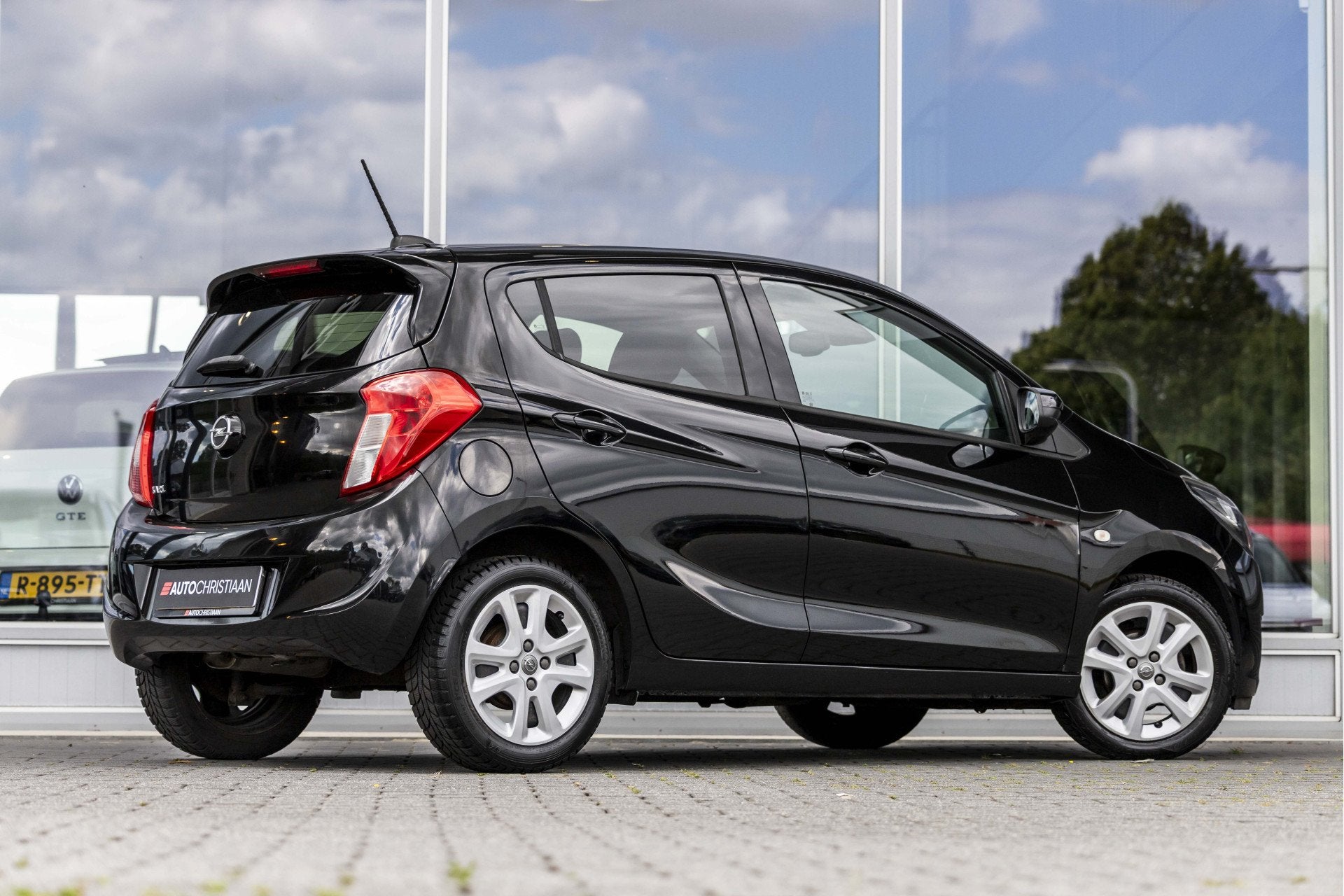 Opel KARL 1.0 ecoFLEX Innovation | Stuurver. | Parkeersens., Gebruikt, Leder en Stof, Zwart, Origineel Nederlands