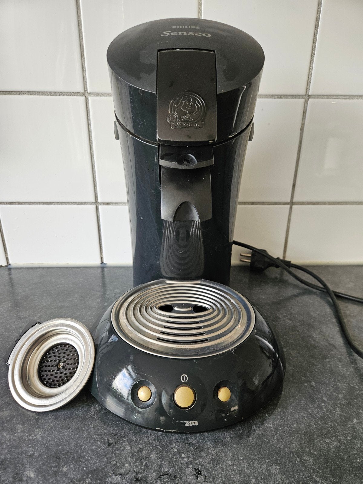 Philips Senseo Koffiezetapparaat - Zwart, Ophalen, Koffiepads en cups, Gebruikt, Koffiemachine