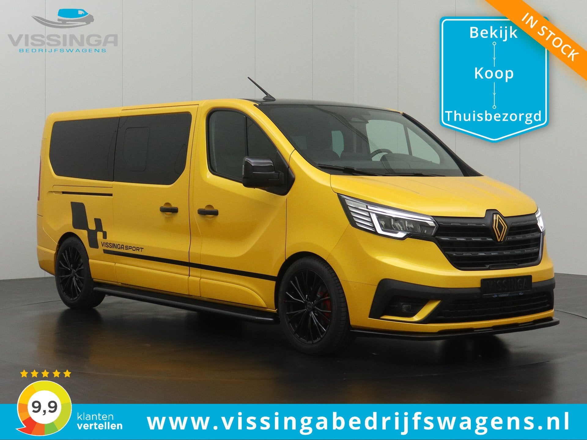 Renault Trafic L2H1 170 pk R.S. Vissinga Sport (bj 2024), Auto's, Dealer onderhouden, Stof, 4 cilinders, Met garantie (alle)
