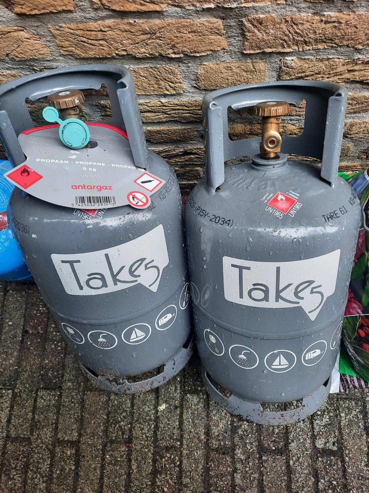 gasfles take 5, Caravans en Kamperen, Ophalen