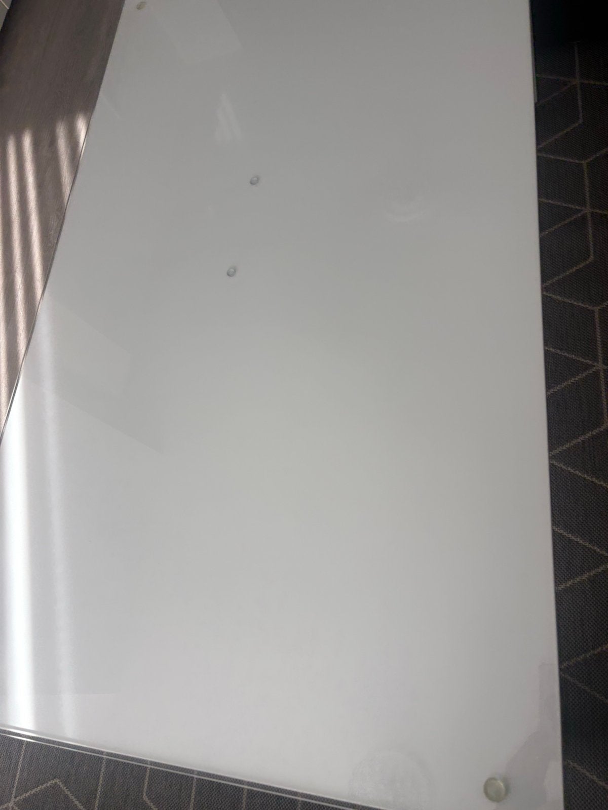 Moderne salontafel met glazen blad - 140x80x52 cm, Ophalen, 50 – 75, 100 tot 150 cm, 50 tot 100 cm
