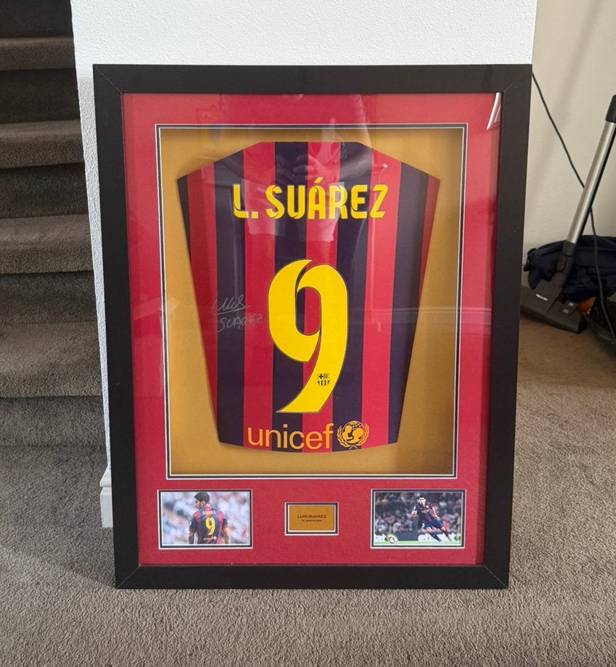 Luis Suárez gesigneerd shirt replica in lijst, Ophalen, Buitenlandse clubs, Shirt