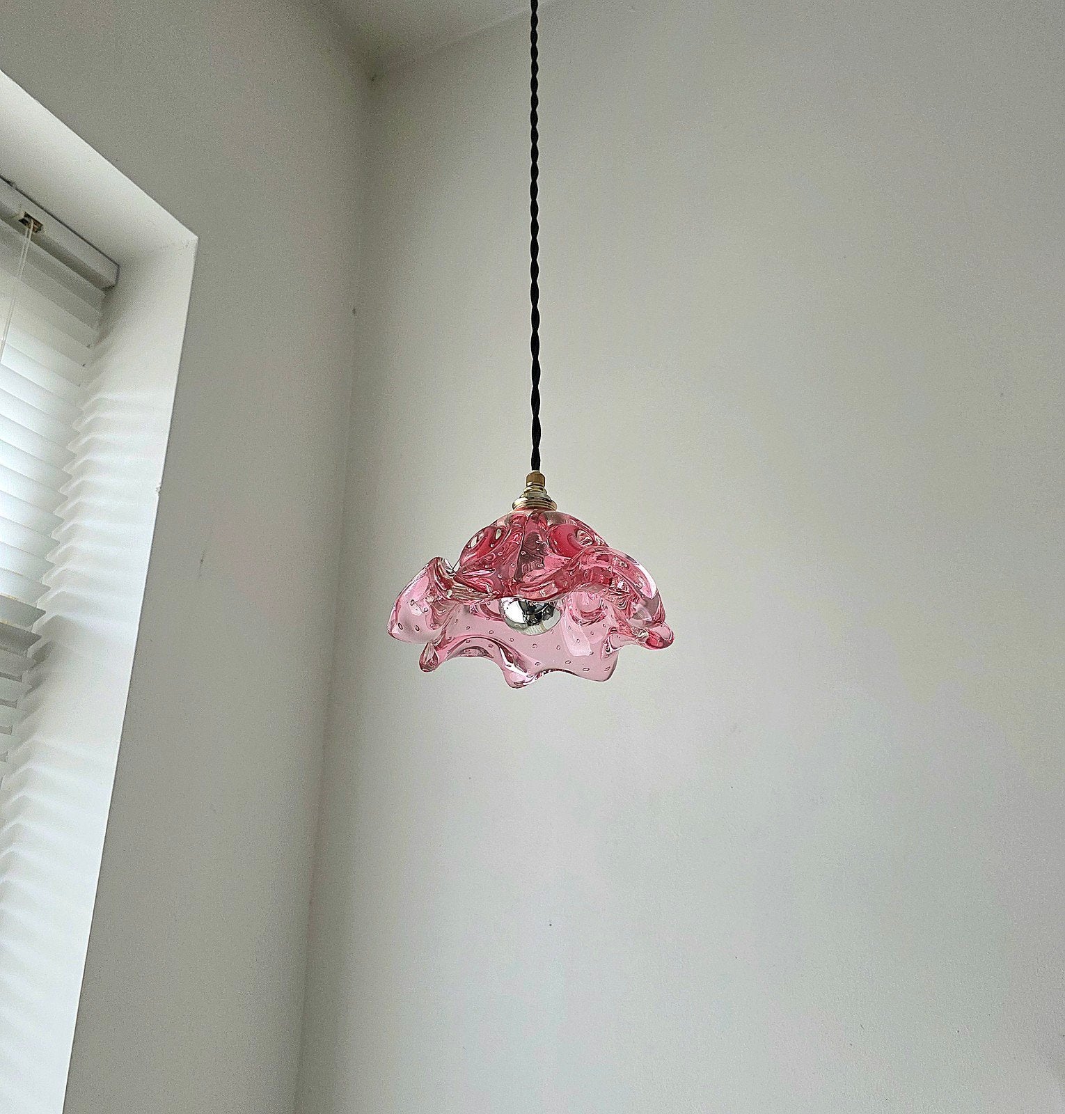 Vintage Murano glazen hanglamp. Drie stuks beschikbaar., Huis en Inrichting, Ophalen of Verzenden