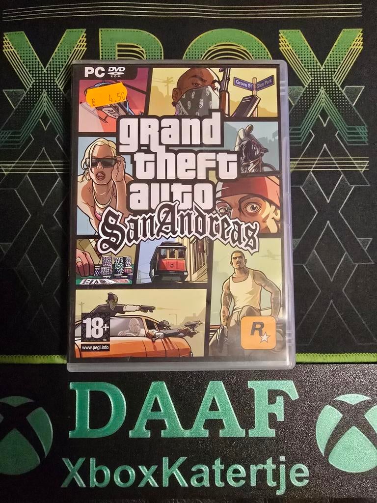 Gta / Grand theft auto San Andreas - PC Game, Spelcomputers en Games, Games | Pc, Avontuur en Actie, Vanaf 18 jaar, 1 speler, Ophalen of Verzenden