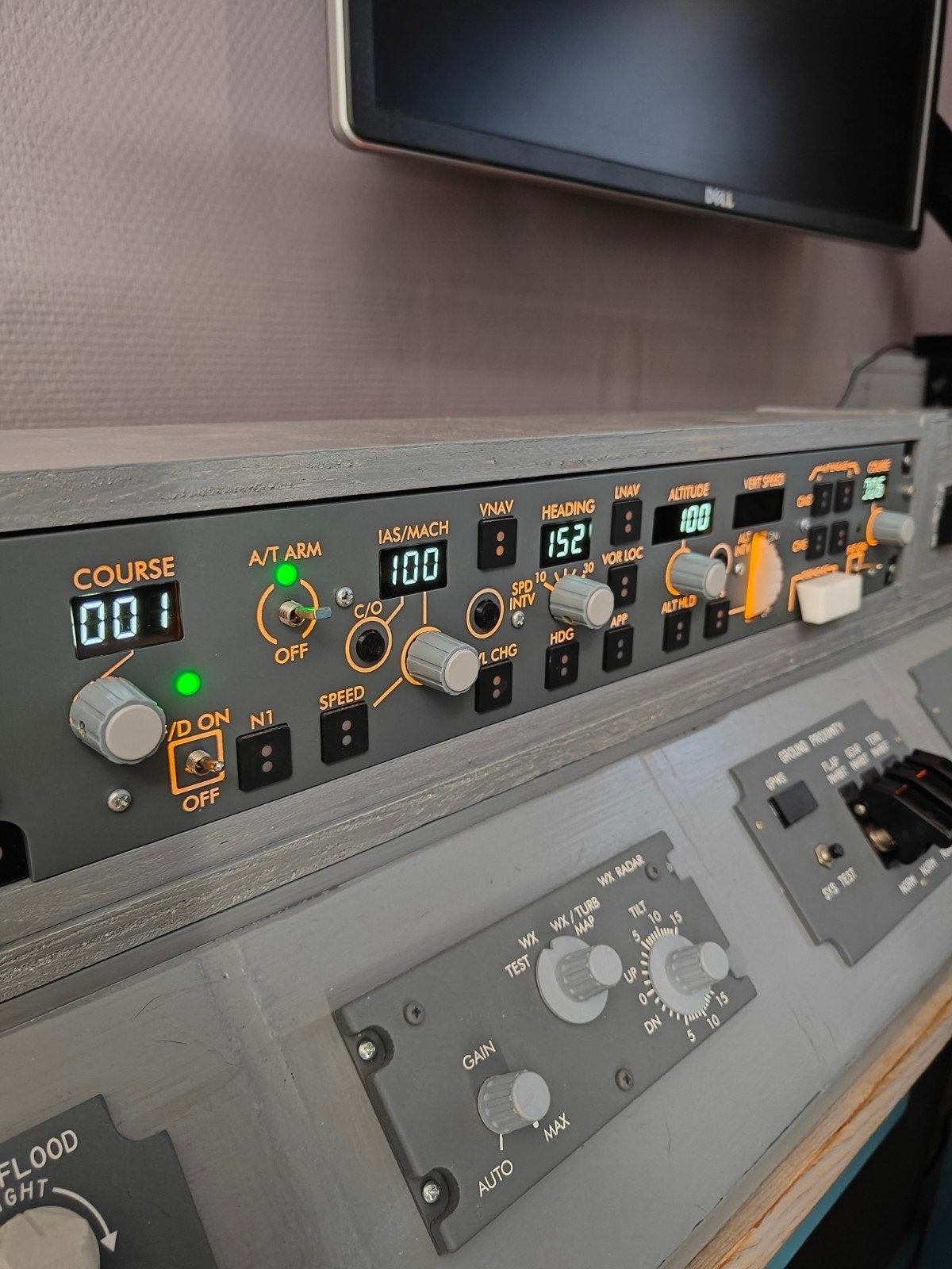 Boeing B737 Mode Control Panel (MCP)  MSFS 2020/2024 XP11/12, Computers en Software, Joysticks, Zo goed als nieuw, Ophalen of Verzenden