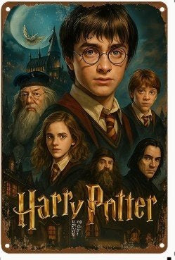 Metalen wandbord met Harry Potter (03)., Verzenden, Nieuw, Overige typen