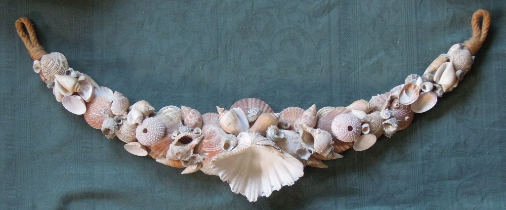 Nr H14b: Decoratieve guirlande van schelpen, Ophalen of Verzenden