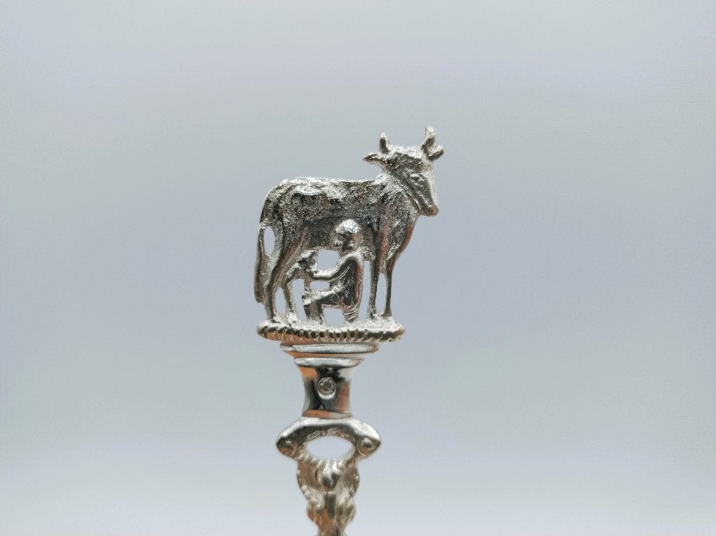 Zilveren geboortelepel, J. Dijkstra, Ysbrechtum, 1815, Antiek en Kunst, Verzenden, Zilver