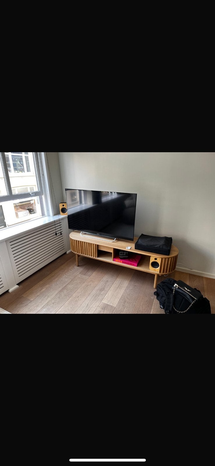 Houten Tv Meubel, Ophalen, Zo goed als nieuw, 25 tot 50 cm, Minder dan 100 cm