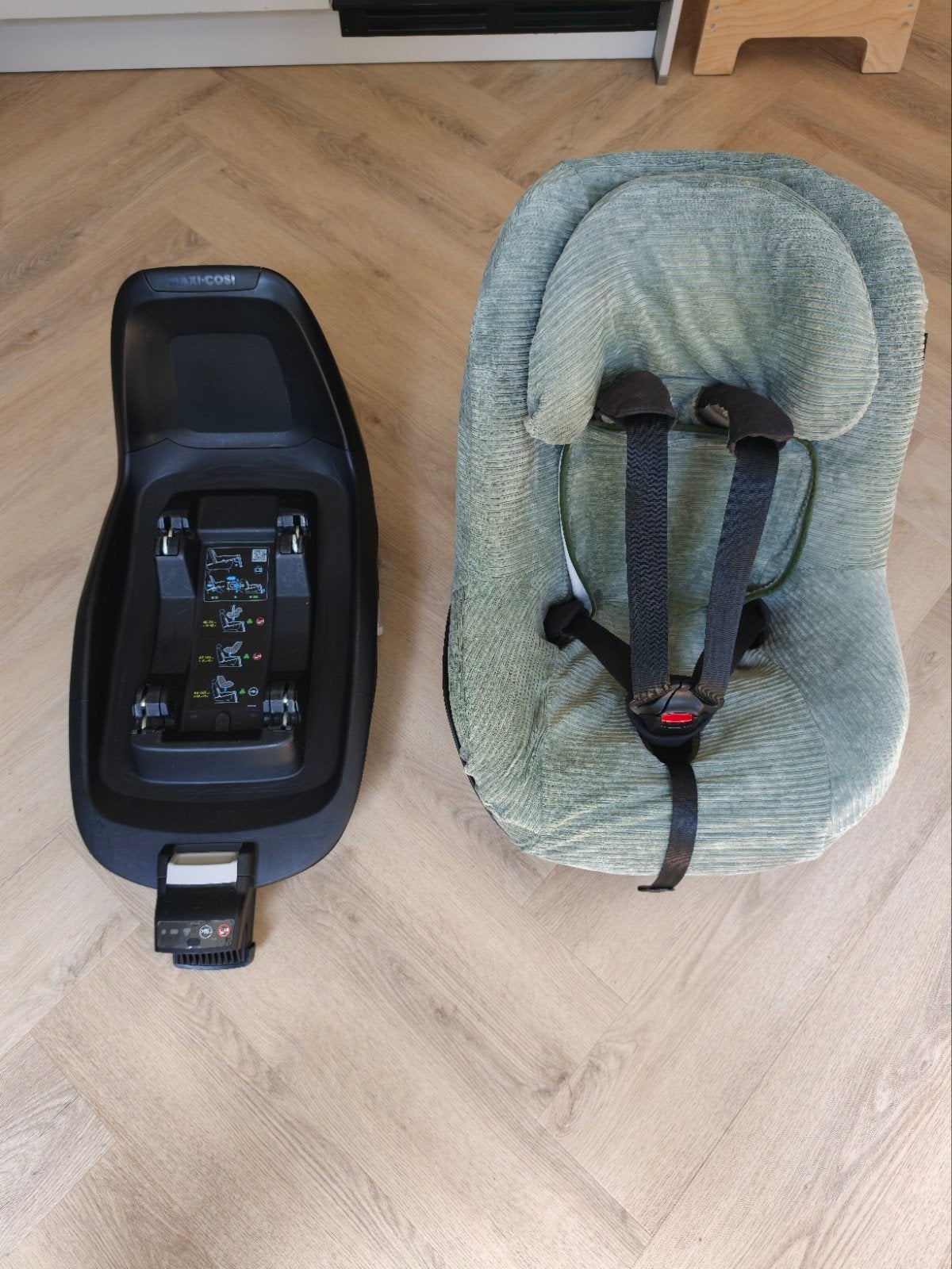 Maxi-Cosi 2wayPearl met 2way ISOFix base en Ukje hoes, Verstelbare rugleuning, Gebruikt, 9 t/m 18 kg, Ophalen of Verzenden
