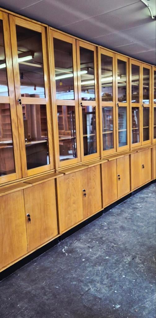 XXL  Houten Wandkast | Boekenkast | Winkelkast | Schoolkast, Huis en Inrichting, Kasten | Boekenkasten, Gebruikt, 50 tot 100 cm