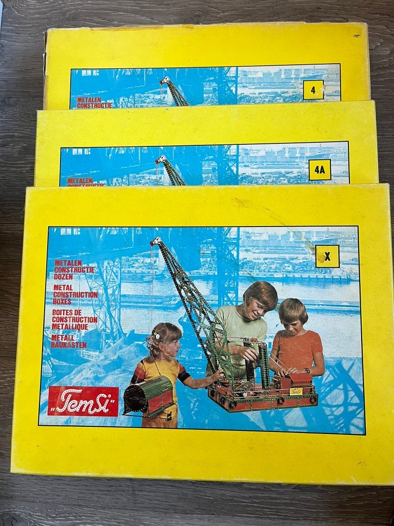 Temsi metalen constructie dozen "Meccano", Ophalen, Gebruikt, Overige merken