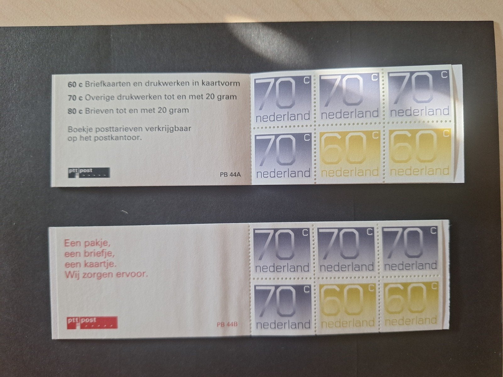 PTTpost Postzegelboekje PB44A & PB44B, Ophalen of Verzenden, Na 1940, Postfris