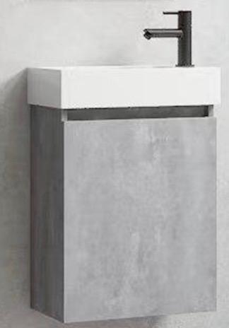 Nieuwe Lavinno Wastafelkast Beton Grijs 40x22x50cm, Minder dan 50 cm, Nieuw, Ophalen of Verzenden, Minder dan 100 cm