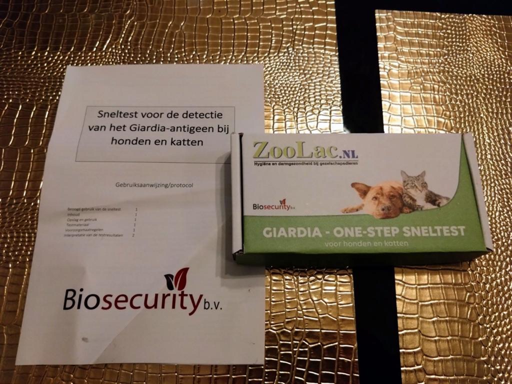 Giardia sneltest van Zoolac, Dieren en Toebehoren, Ophalen of Verzenden, Nieuw