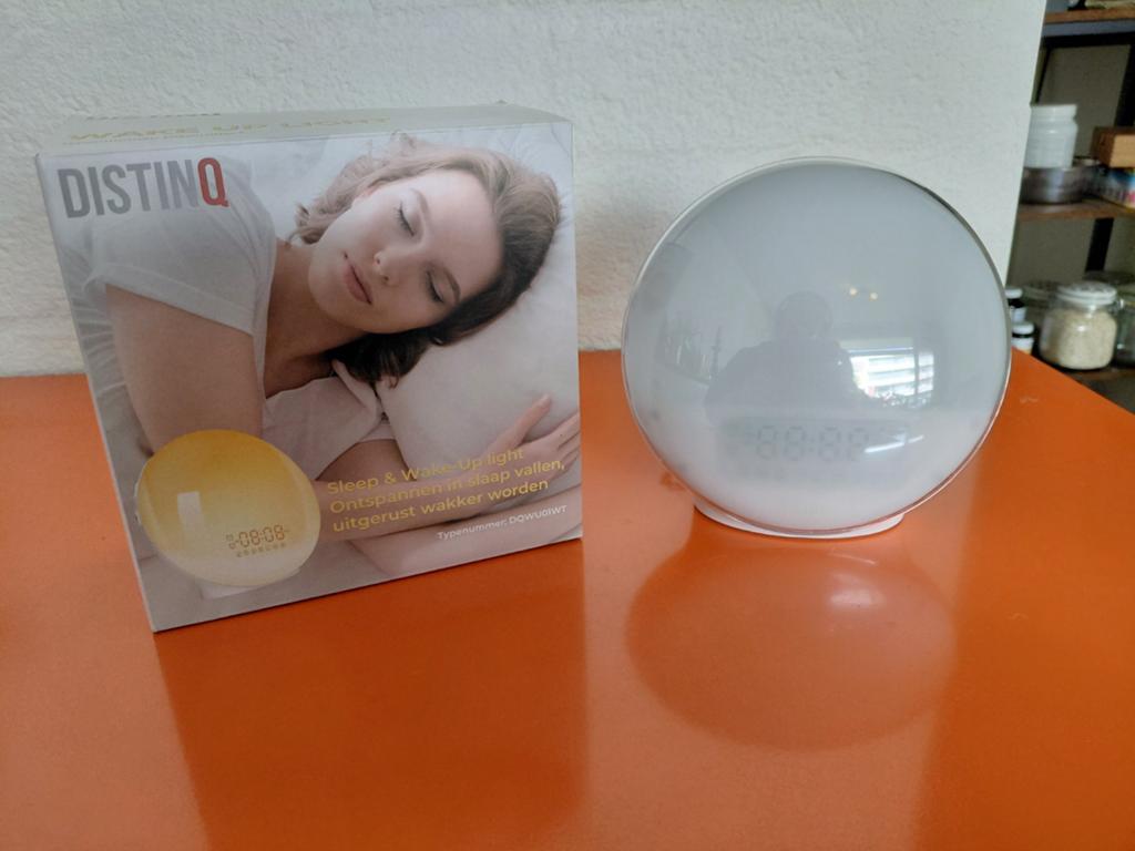 Wake Up Light wekker, Distinq, Ophalen of Verzenden, Gebruikt, Digitaal
