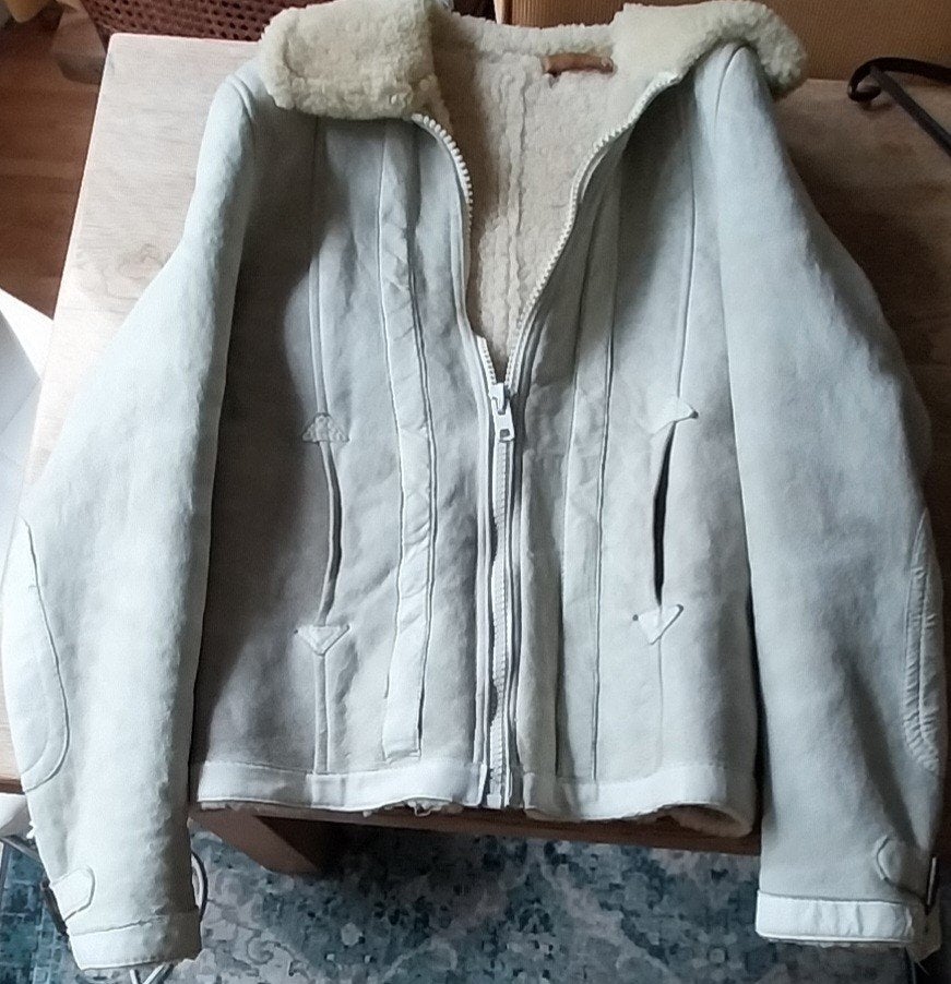 schapenvacht  jas vintage jaren 60, Ophalen, Maat 46 (S) of kleiner, Overige kleuren