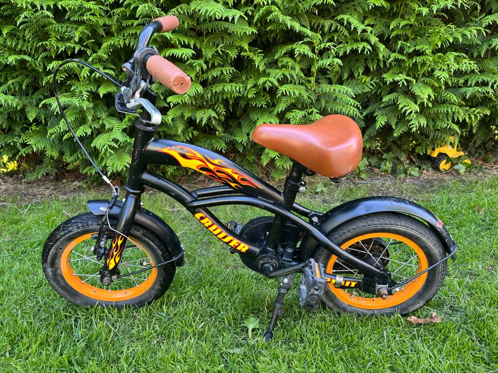 12 inch fiets jongen, Ophalen, Gebruikt, Terugtraprem, Minder dan 16 inch