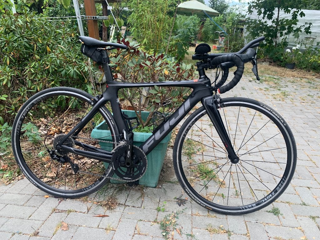 Fuji racefiets framemaat 52cm met ligstuur voor triatlon, Fietsen en Brommers, Fietsen | Racefietsen, Gebruikt, 49 tot 53 cm, Meer dan 20 versnellingen
