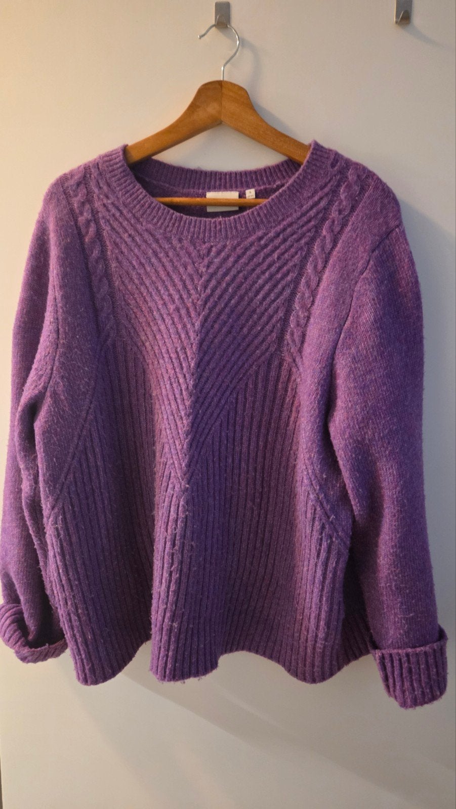 Leuke paarse winter trui - Maat S (valt groot), Maat 38/40 (M), Paars, Ophalen of Verzenden, ONLY CARMAKOMA