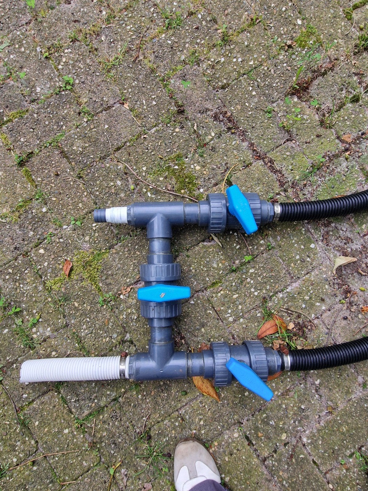 Bypass voor zwembadverwarming of zonnecollector, Ophalen