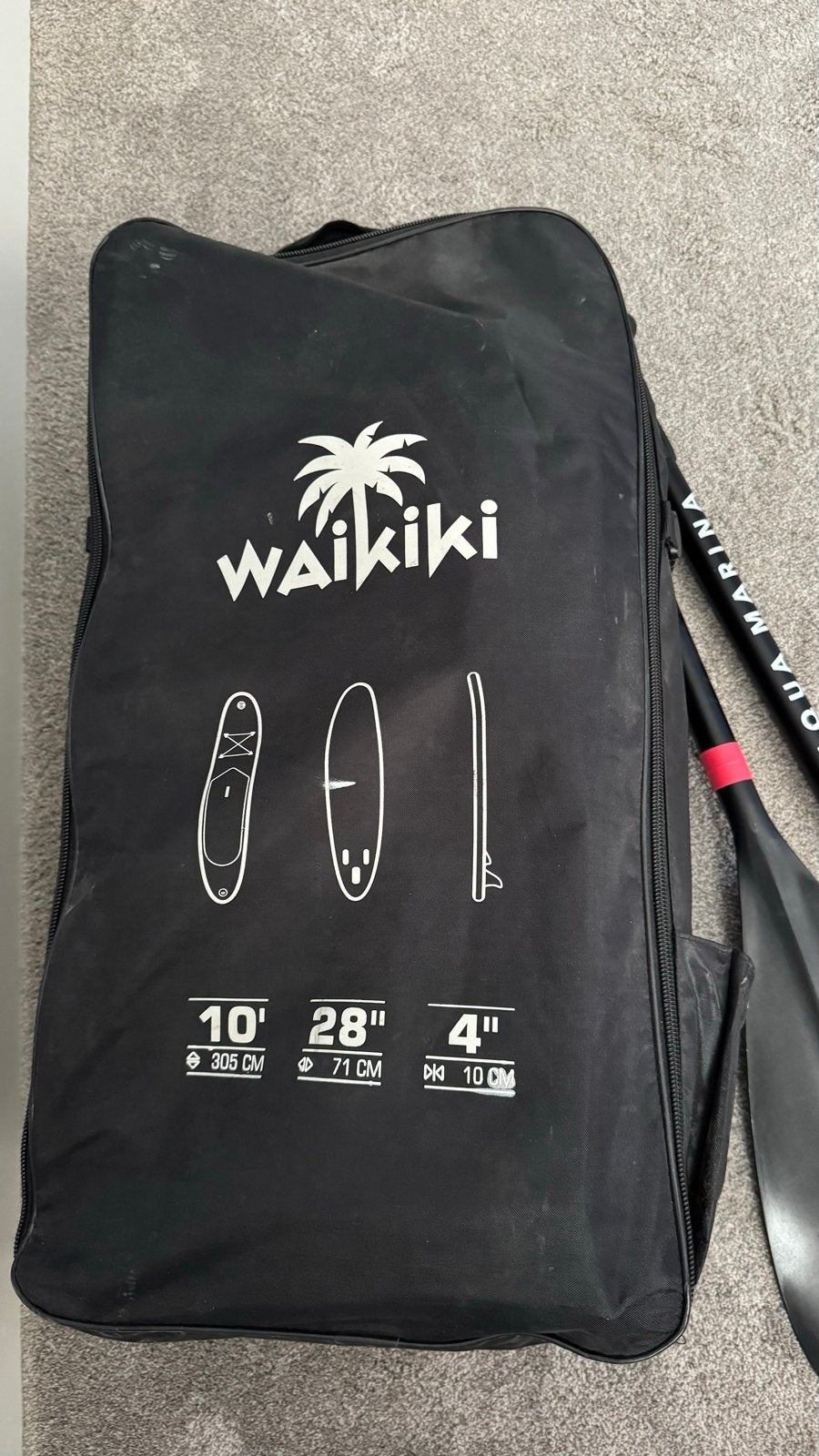Waikiki SUP Board Set - 305 cm met peddel en tas, Watersport en Boten, Ophalen, Gebruikt, SUP-boards