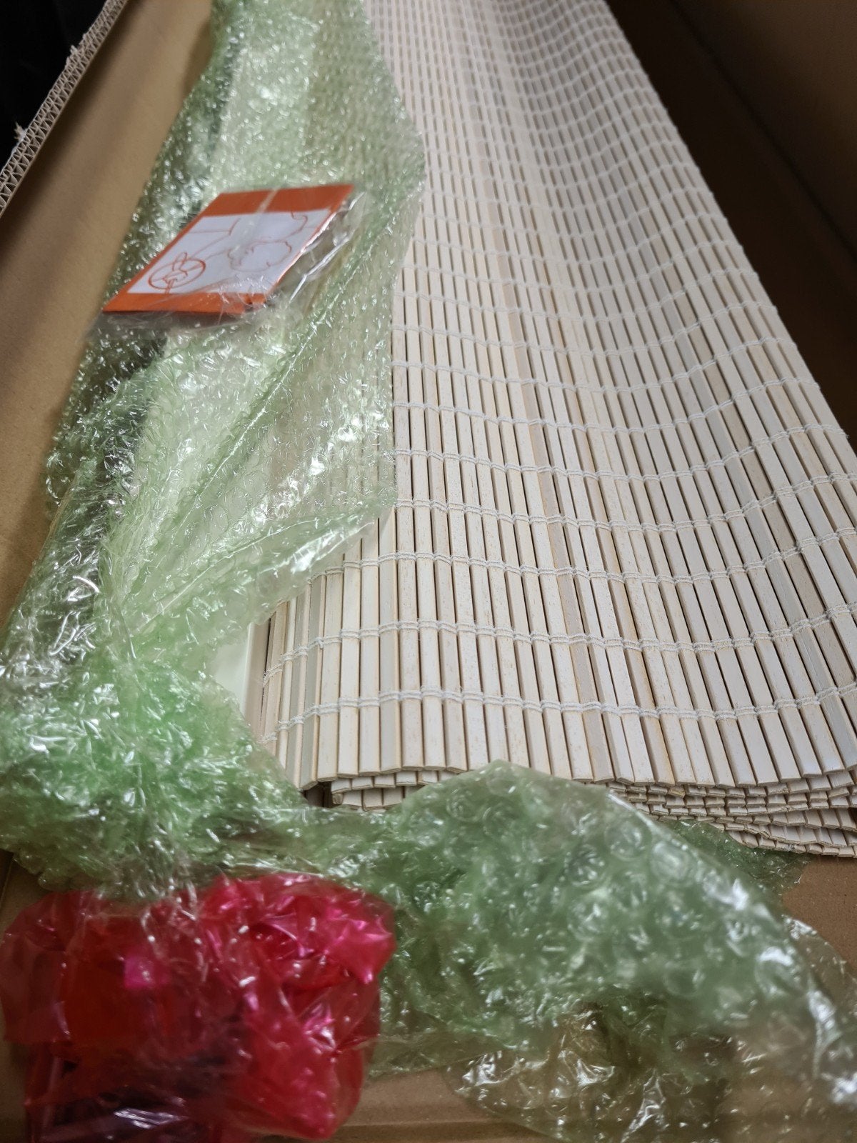 Sunway woodweave houten vouwgordijn, 88 x 219cm, Nieuw, 219 cm, Overige merken, Hout, Nieuw